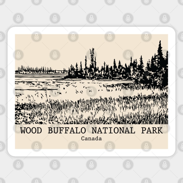 Wood Buffalo National Park - Canada Magnet by Lakeric